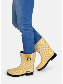 Gummistiefel Checkered in gelb