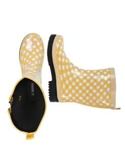 Gummistiefel Checkered in gelb