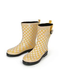 Gummistiefel Checkered in gelb