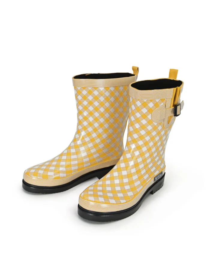 Gummistiefel Checkered in gelb