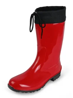 Gummistiefel de Fieselregen Langschaft in rot