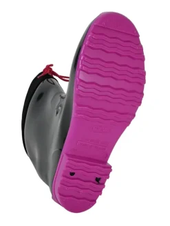 Gummistiefel de Fieselregen Langschaft in schwarz/fuchsia