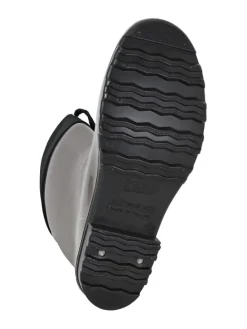 Gummistiefel de Fieselregen Langschaft in silbergrau/schwarz