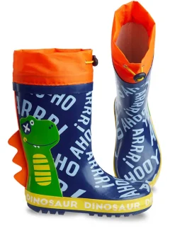 Gummistiefel "Dinosaur" in Dunkelblau