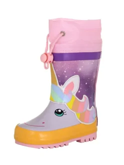 Gummistiefel Einhorn in Flieder