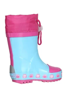 Gummistiefel Eulen in Türkis