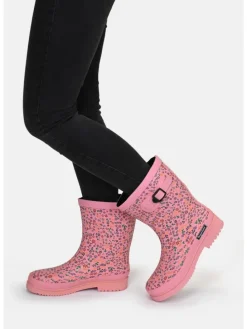 Gummistiefel Flowers Halbschaft in rosa