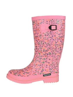 Gummistiefel Flowers High Langschaft in rosa