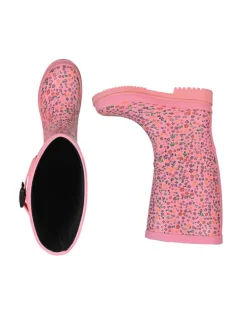 Gummistiefel Flowers High Langschaft in rosa