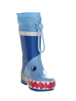 Gummistiefel Hai in Blau