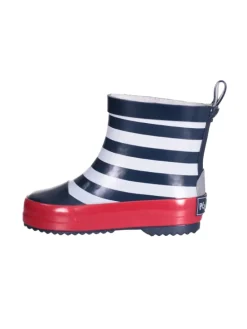 Gummistiefel Halbschaft maritim in Marine/weiß