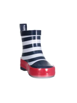 Gummistiefel Halbschaft maritim in Marine/weiß