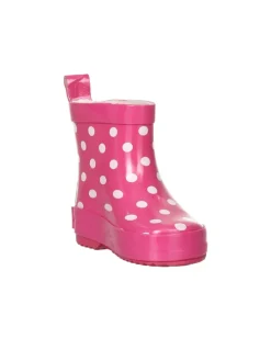 Gummistiefel Halbschaft Punkte in Pink