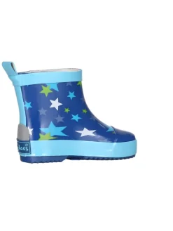 Gummistiefel Halbschaft Sterne in Blau
