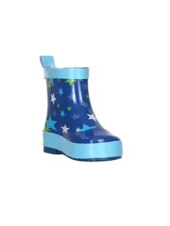 Gummistiefel Halbschaft Sterne in Blau