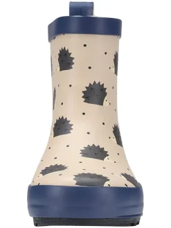 Gummistiefel in Beige/ Dunkelblau