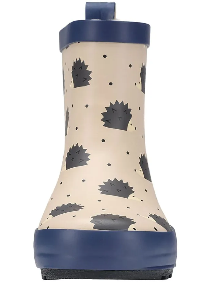 Gummistiefel in Beige/ Dunkelblau