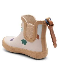 Gummistiefel in Beige/ Weiß