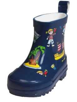 Gummistiefel in Blau