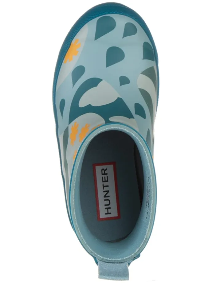 Gummistiefel in Blau/ Gelb