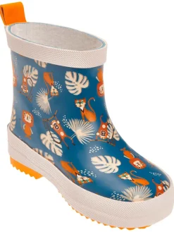 Gummistiefel in Dunkelblau/ Bunt