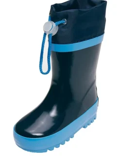 Gummistiefel in Dunkelblau/ Hellblau