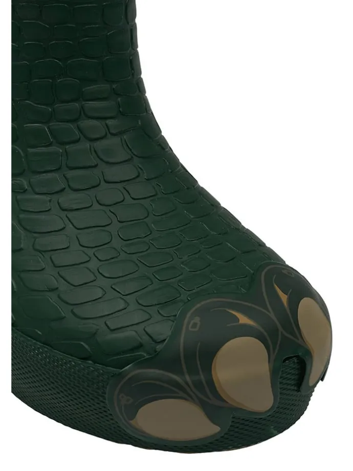 Gummistiefel in Dunkelgrün