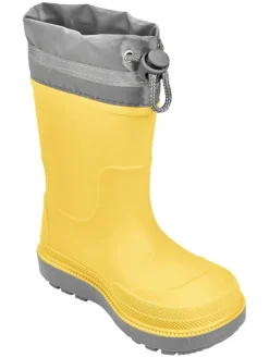 Gummistiefel in Gelb/ Grau