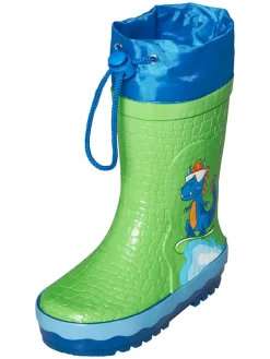 Gummistiefel in Grün/ Blau