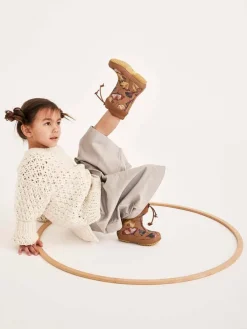 Gummistiefel in Hellbraun