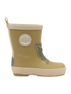 Gummistiefel in Khaki/ Creme