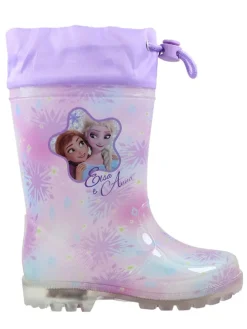 Gummistiefel in Lila/ Türkis