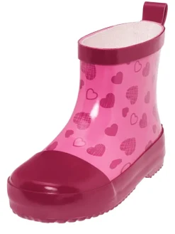Gummistiefel in Rosa/ Beere