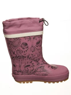 Gummistiefel in Rosa/ Schwarz