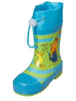Gummistiefel in Türkis/ Grün
