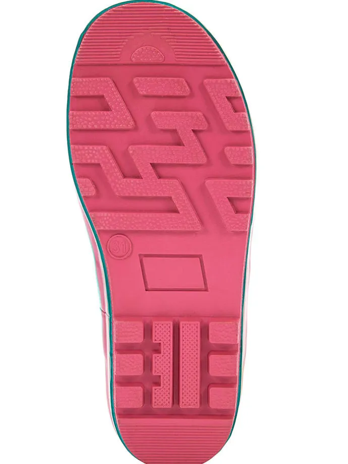 Gummistiefel "K-Summerrain" in Türkis/ Pink