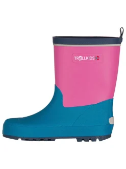 Gummistiefel "Lysefjord" in Türkis/ Pink