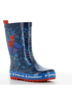 Gummistiefel mit Marvel Spiderman Motiv, in Blau