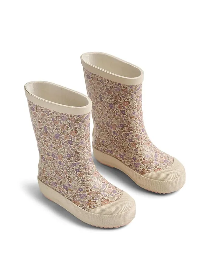 Gummistiefel "Muddy" in Creme/ Bunt