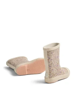 Gummistiefel "Muddy" in Creme/ Bunt