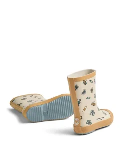 Gummistiefel "Muddy" in Creme/ Gelb