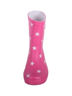 Gummistiefel "Naturkautschuck" in Pink mit Sternen