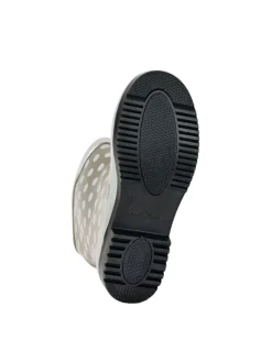 Gummistiefel Ocean Halbschaft in oliv mit weißen Punkten