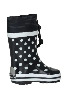 Gummistiefel Punkte in Marine