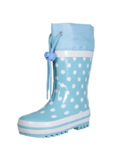 Gummistiefel Punkte in Türkis