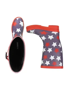 Gummistiefel Stars Hoch-Langschaft in grau