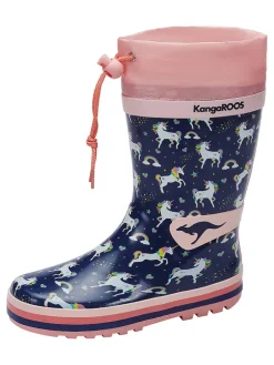 Gummistiefel "Summerrain" in Dunkelblau/ Rosa
