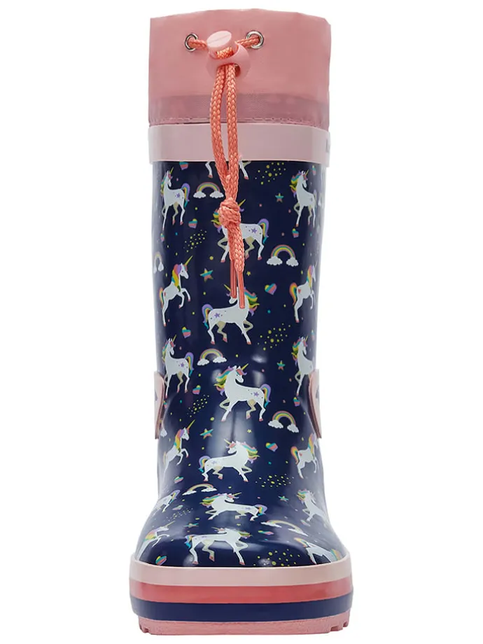 Gummistiefel "Summerrain" in Dunkelblau/ Rosa