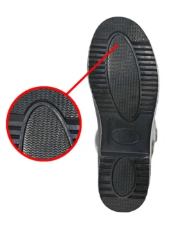 Gummistiefel Waldi Langschaft mit Hunde Motiv in schwarz