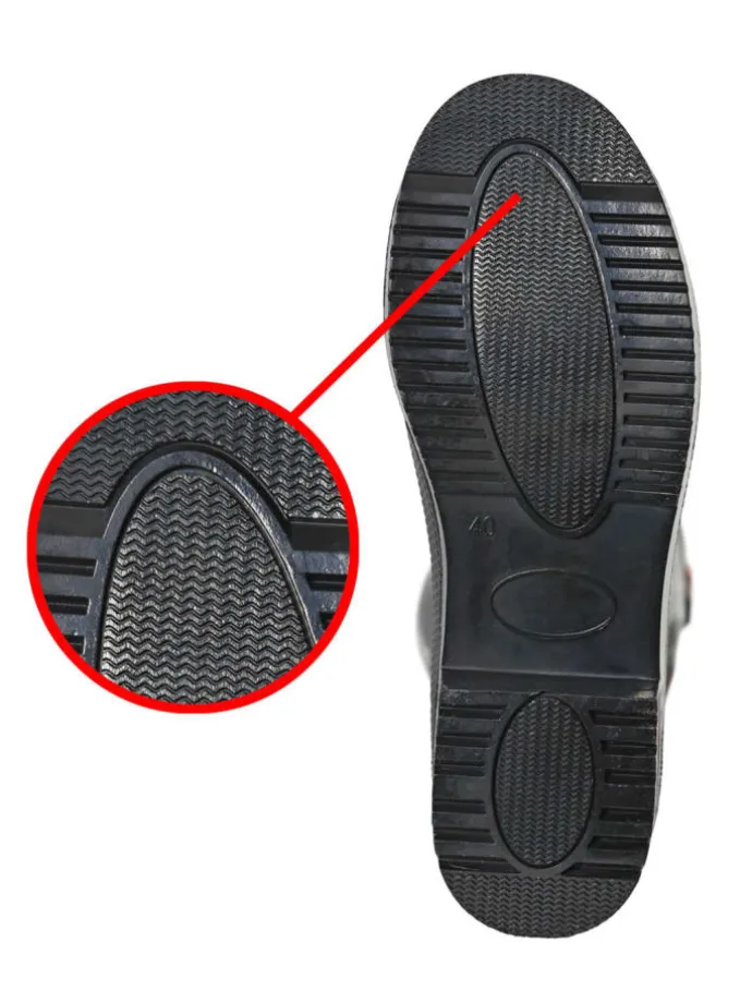 Gummistiefel Waldi Langschaft mit Hunde Motiv in schwarz